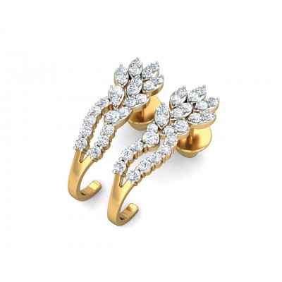 Sara Diamond Earrings in Gold